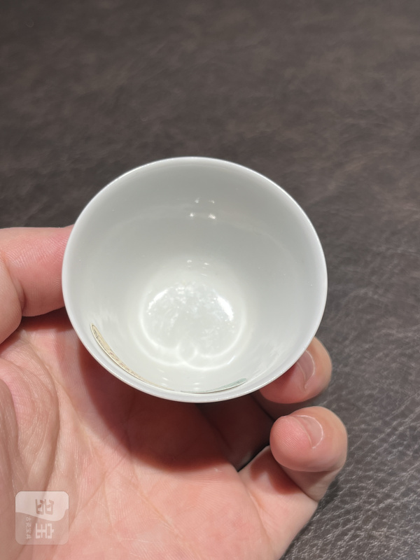 清康熙 珊瑚红釉酒圆 - 图10